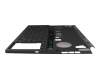 Keyboard incl. topcase DE (german) black/transparent/black/red with backlight original suitable for Asus GX650RS