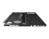 Keyboard incl. topcase DE (german) black/transparent/black/red with backlight original suitable for Asus GX650RW