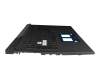 Keyboard incl. topcase DE (german) black/transparent/black with backlight (RGB 4-zone) original suitable for Asus G713RW