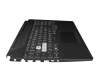 Keyboard incl. topcase DE (german) black/transparent/black with backlight original suitable for Asus FA506QR