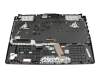 Keyboard incl. topcase DE (german) black/transparent/black with backlight original suitable for Asus TUF Gaming F15 FX506HCB