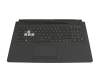 Keyboard incl. topcase DE (german) black/transparent/black with backlight original suitable for Asus TUF Gaming F17 FX706HM