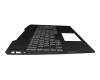 Keyboard incl. topcase DE (german) black/white/black with backlight original suitable for HP Pavilion Gaming 15-cx0000