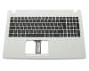 Keyboard incl. topcase DE (german) black/white original suitable for Asus P551CA