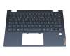 Keyboard incl. topcase DE (german) blue/blue with backlight (Abyss Blue) original suitable for Lenovo Yoga 6 13ARE05 (82FN)