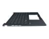 Keyboard incl. topcase DE (german) blue/blue with backlight original suitable for Asus ZenBook 14 UX3405MA