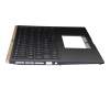 Keyboard incl. topcase DE (german) blue/blue with backlight original suitable for Asus ZenBook 15 UX534FAC