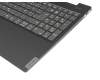 Keyboard incl. topcase DE (german) dark grey/black with backlight original suitable for Lenovo IdeaPad S340-15IWL (81N8)