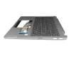Keyboard incl. topcase DE (german) dark grey/grey with backlight original suitable for Lenovo Flex 5 14ABR8 (82XX)