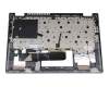Keyboard incl. topcase DE (german) dark grey/grey with backlight original suitable for Lenovo IdeaPad Flex 5-14ARE05 (82DF)