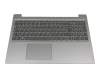 Keyboard incl. topcase DE (german) dark grey/silver original suitable for Lenovo IdeaPad L340-15IWL (81LG)