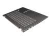 Keyboard incl. topcase DE (german) grey/black with backlight original suitable for Lenovo Yoga 520-14IKB (80X8/80YM)