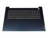 Keyboard incl. topcase DE (german) grey/blue (Fingerprint) original suitable for Lenovo IdeaPad 3-17ADA05 (81W2)