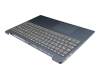 Keyboard incl. topcase DE (german) grey/blue original suitable for Lenovo IdeaPad 330S-15ARR (81FB/81JQ)