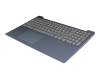 Keyboard incl. topcase DE (german) grey/blue original suitable for Lenovo IdeaPad 330S-15ARR (81FB/81JQ)