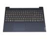 Keyboard incl. topcase DE (german) grey/blue original suitable for Lenovo IdeaPad S340-15IIL (81WL)