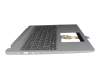 Keyboard incl. topcase DE (german) grey/grey (Arctic Gray) original suitable for Lenovo IdeaPad Flex 5 16ABR8 (82XY)