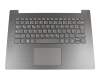 Keyboard incl. topcase DE (german) grey/grey original suitable for Lenovo IdeaPad 330-14IKB (81G2/81DA)