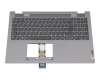 Keyboard incl. topcase DE (german) grey/grey original suitable for Lenovo IdeaPad Flex 5-15IIL05 (81X3)