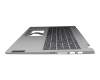 Keyboard incl. topcase DE (german) grey/grey original suitable for Lenovo IdeaPad Flex 5-15ITL05 (82HT)
