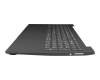 Keyboard incl. topcase DE (german) grey/grey original suitable for Lenovo V15-IGL (82C3/82NN)
