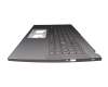 Keyboard incl. topcase DE (german) grey/grey with backlight original suitable for Acer Aspire 5 (A515-57G)