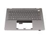 Keyboard incl. topcase DE (german) grey/grey with backlight original suitable for Acer Swift AI 14 (SF14-11)