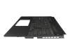 Keyboard incl. topcase DE (german) grey/grey with backlight original suitable for Asus FA507UV