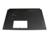 Keyboard incl. topcase DE (german) grey/grey with backlight original suitable for Asus TUF Gaming A17 FA707XI
