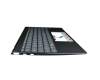 Keyboard incl. topcase DE (german) grey/grey with backlight original suitable for Asus ZenBook 14 UM425UA
