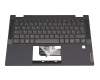 Keyboard incl. topcase DE (german) grey/grey with backlight original suitable for Lenovo IdeaPad Flex 5-14ITL05 (82HS)