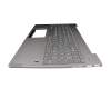 Keyboard incl. topcase DE (german) grey/grey with backlight original suitable for Lenovo IdeaPad S540-15IML (81NG)