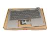 Keyboard incl. topcase DE (german) grey/grey with backlight original suitable for Lenovo ThinkBook 13s ITL (20V9)