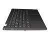 Keyboard incl. topcase DE (german) grey/grey with backlight original suitable for Lenovo Yoga C640-13IML (81UE)