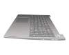 Keyboard incl. topcase DE (german) grey/silver fingerprint original suitable for Lenovo IdeaPad 3-15IML05 (81WR/81WB)