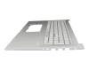 Keyboard incl. topcase DE (german) grey/silver original suitable for Asus F1704VA