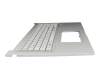 Keyboard incl. topcase DE (german) grey/silver original suitable for Asus Vivobook 17 P1704VA
