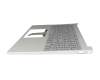 Keyboard incl. topcase DE (german) grey/silver original suitable for HP 15-fd0000