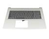 Keyboard incl. topcase DE (german) grey/silver original suitable for HP 17-cp2000