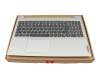 Keyboard incl. topcase DE (german) grey/silver original suitable for Lenovo IdeaPad 3-15ARE05 (81W4)
