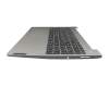 Keyboard incl. topcase DE (german) grey/silver original suitable for Lenovo IdeaPad 3-15ARE05 (81W4)