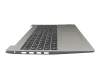 Keyboard incl. topcase DE (german) grey/silver original suitable for Lenovo IdeaPad 3-15IIL05 (81WE)
