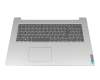 Keyboard incl. topcase DE (german) grey/silver original suitable for Lenovo IdeaPad 3-17IML05 (81WC)