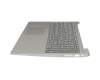 Keyboard incl. topcase DE (german) grey/silver original suitable for Lenovo IdeaPad 330S-15AST (81F9)