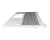 Keyboard incl. topcase DE (german) grey/silver with backlight original suitable for HP EliteBook 660 G11