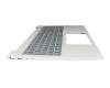 Keyboard incl. topcase DE (german) grey/silver with backlight original suitable for HP EliteBook 660 G11