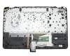 Keyboard incl. topcase DE (german) silver/black with backlight original suitable for HP Pavilion 15-bc200