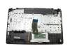 Keyboard incl. topcase DE (german) silver/black with backlight original suitable for HP Pavilion 17-ab200
