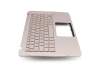 Keyboard incl. topcase DE (german) silver/rosé with backlight original suitable for Asus ZenBook Flip UX360UA