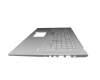 Keyboard incl. topcase DE (german) silver/silver original suitable for Asus VivoBook 17 S712EA